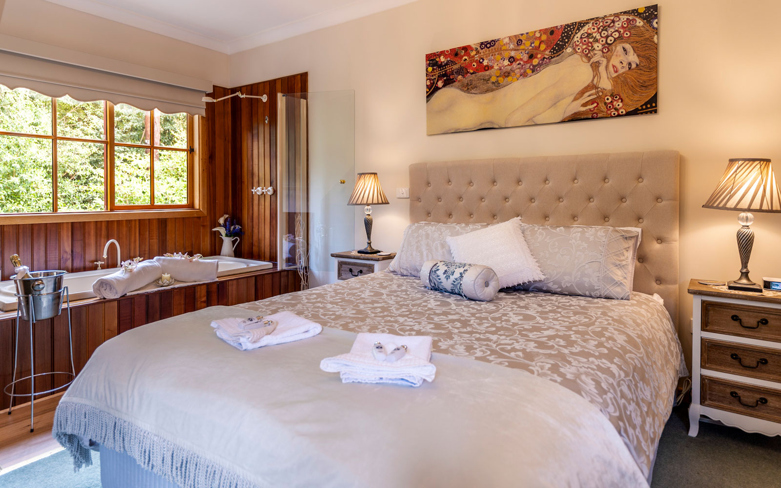 Salvatore Suite at Mountain Lodge in the Dandenong Ranges
